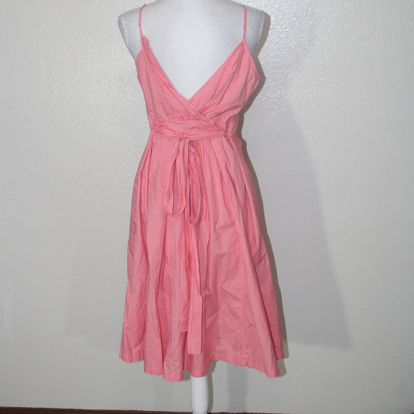 Gap Pleated Surplice Fit & Flare Belted Dress - Picture 5 of 6